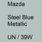 Preview: Mazda, Steel Blue Metallic, UN / 39W.